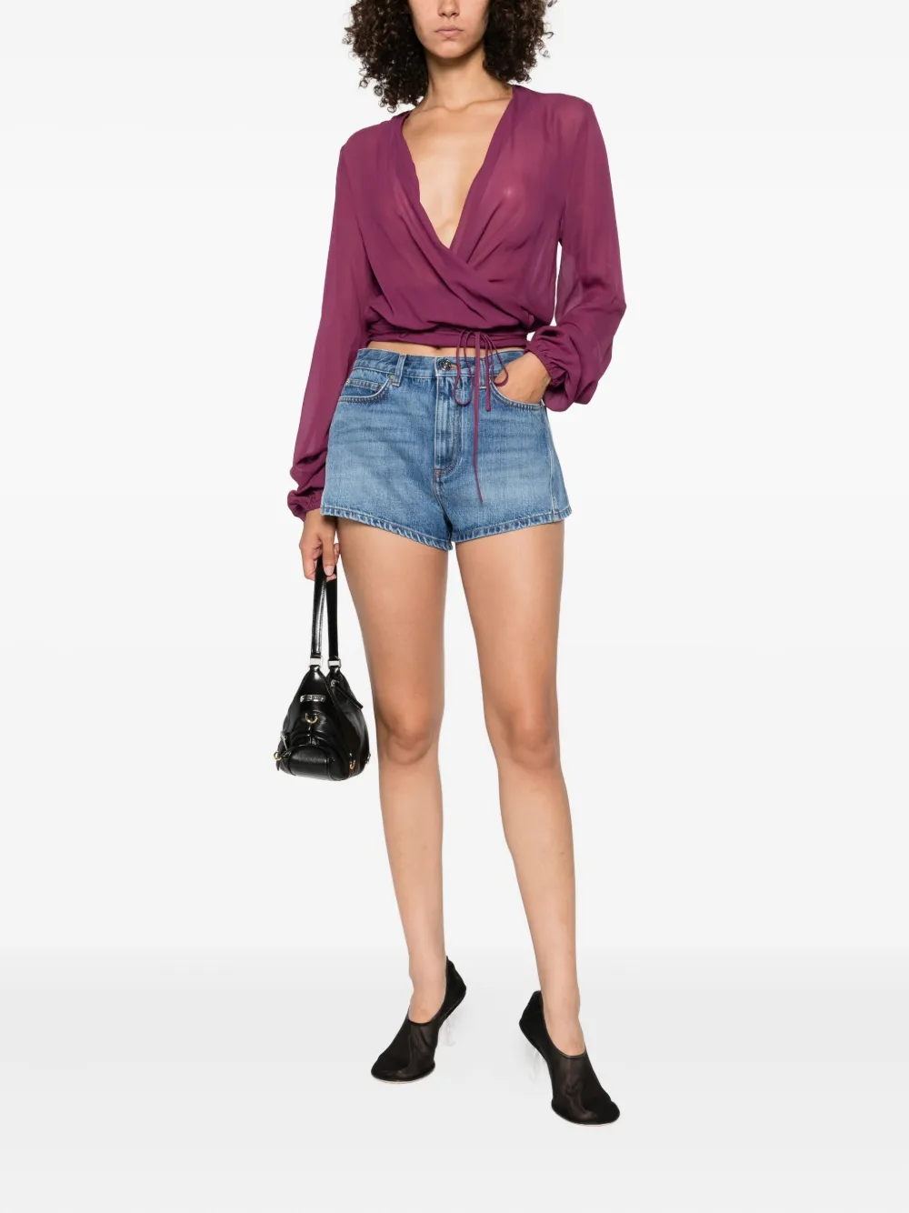 Givenchy denim shorts Blauw
