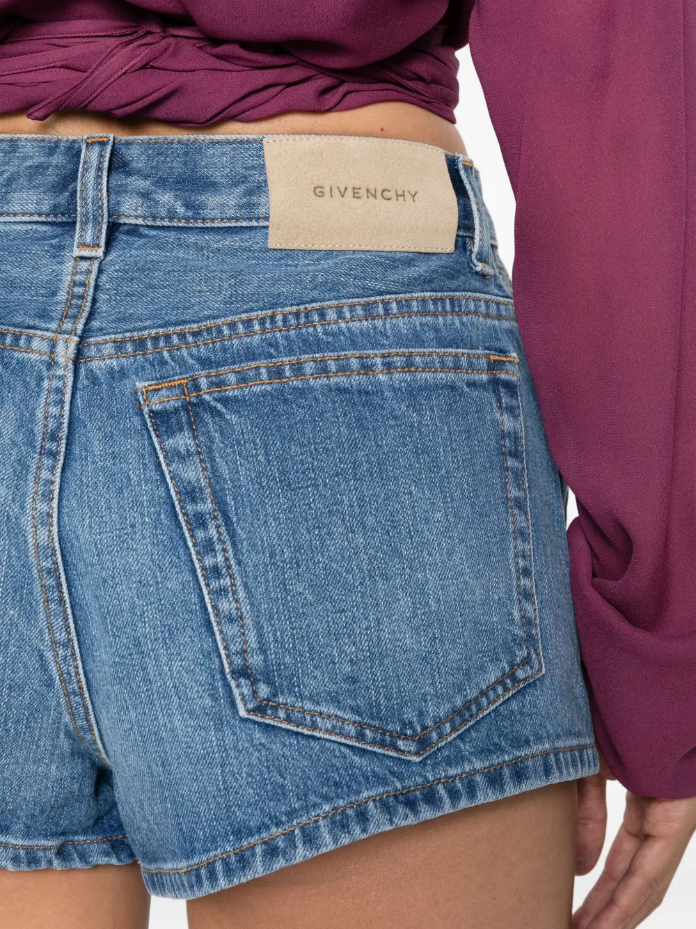 Givenchy denim shorts Blauw