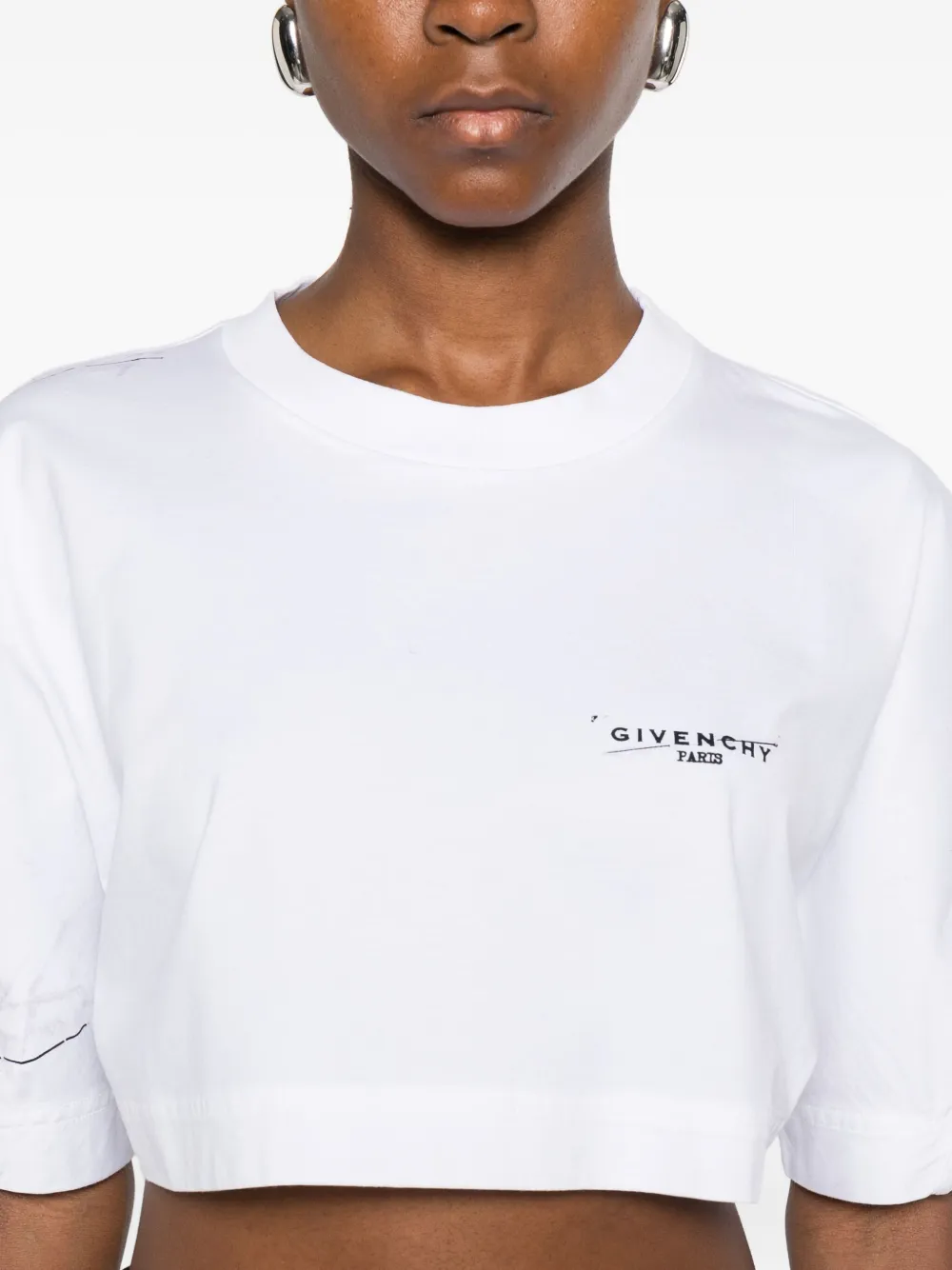 Givenchy T-shirt met logoprint Wit