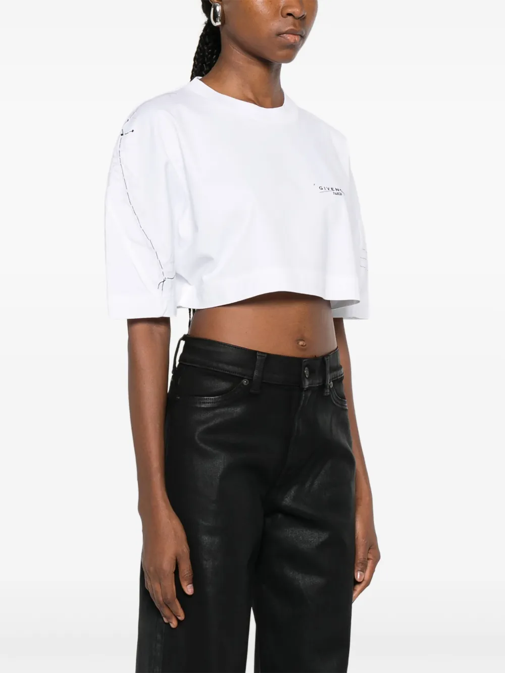 Givenchy T-shirt met logoprint Wit