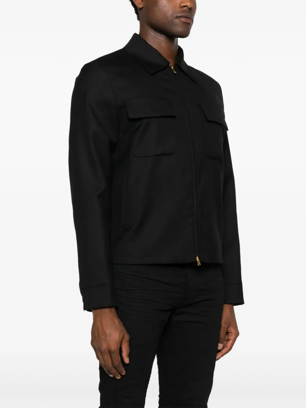AMIRI Shirtjack met rits Zwart