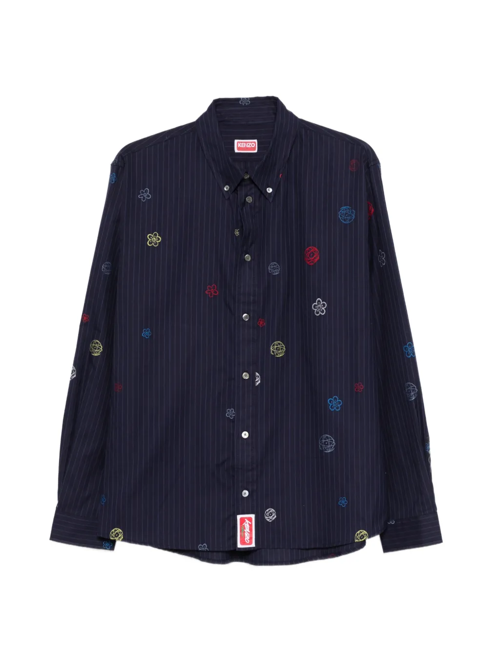Kenzo Futura striped shirt - Blu