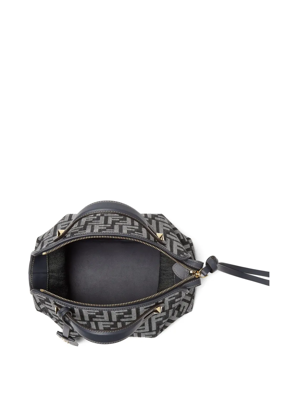 Fendi Medium By The Way Soft Ff Jacquard Tote Bag In Blue