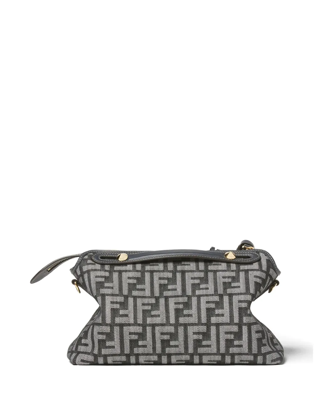 Fendi Medium By The Way Soft Ff Jacquard Tote Bag In Blue