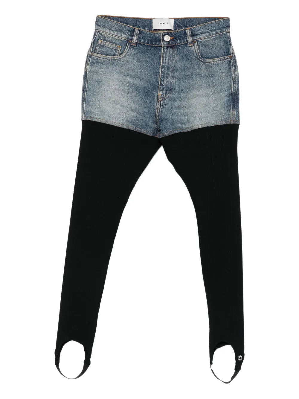 Coperni Hybrid ribbed denim jeans | Blue | Image 1