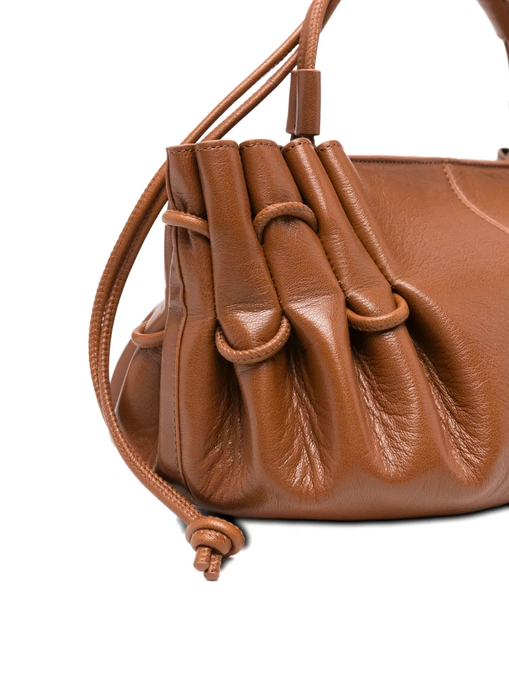 Hereu Arta shopper met gesmockt detail Bruin