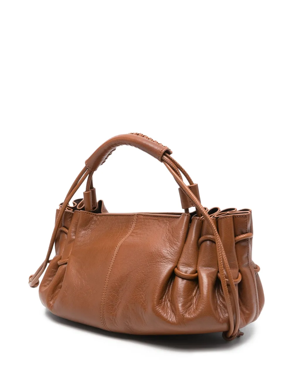 Hereu Arta shopper met gesmockt detail Bruin