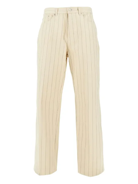 Obey striped straight-leg trousers
