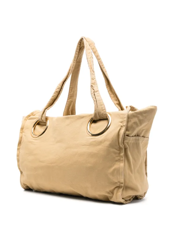 トートバッグ CHLOE Woman Tote bags Camel CHC25SS810N84 26M Spin tote bag | Chloé | OTTODISANPIETRO