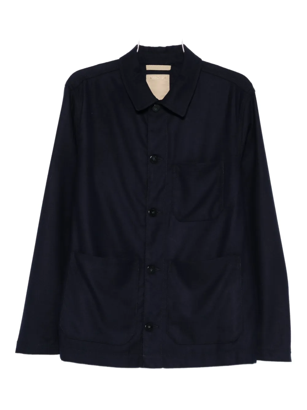 Woolrich buttoned shirt jacket | Blue | Image 1