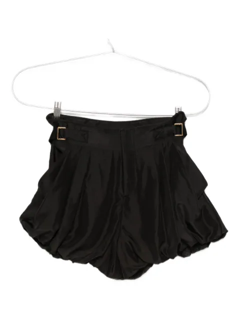 Chloé balloon-hem buckle silk habotai shorts