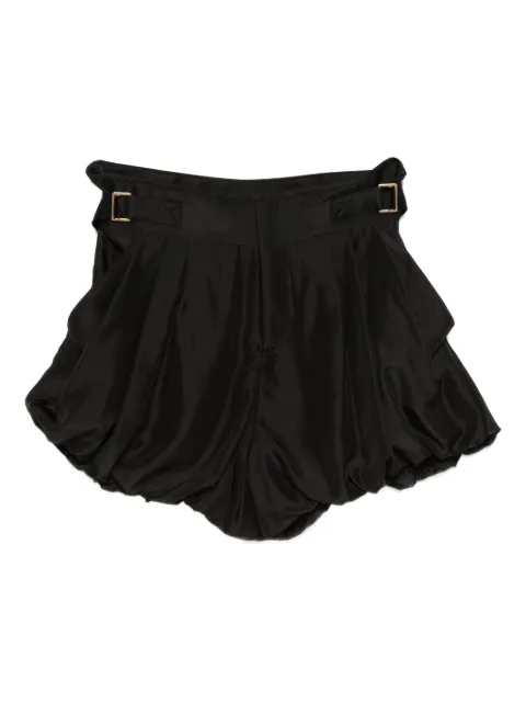 Chloé balloon-hem buckle silk habotai shorts