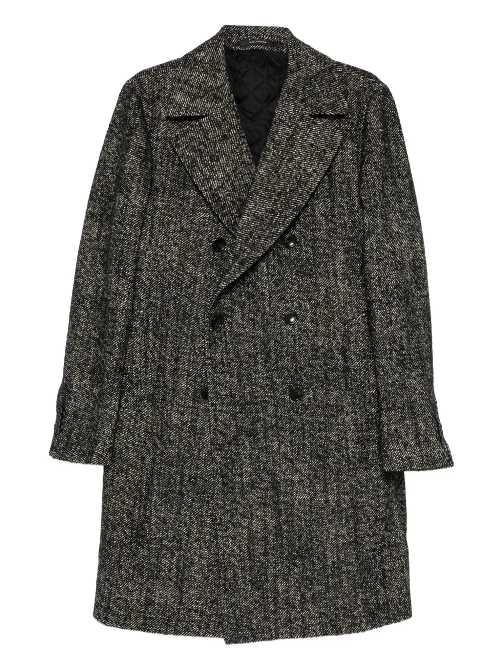 Tagliatore herringbone coat | Black | Image 1