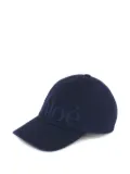 Chloé logo-print baseball cap - Blue
