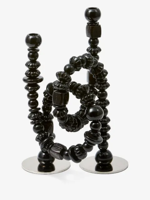 POLSPOTTEN beads candle holder (38cm x 33cm)