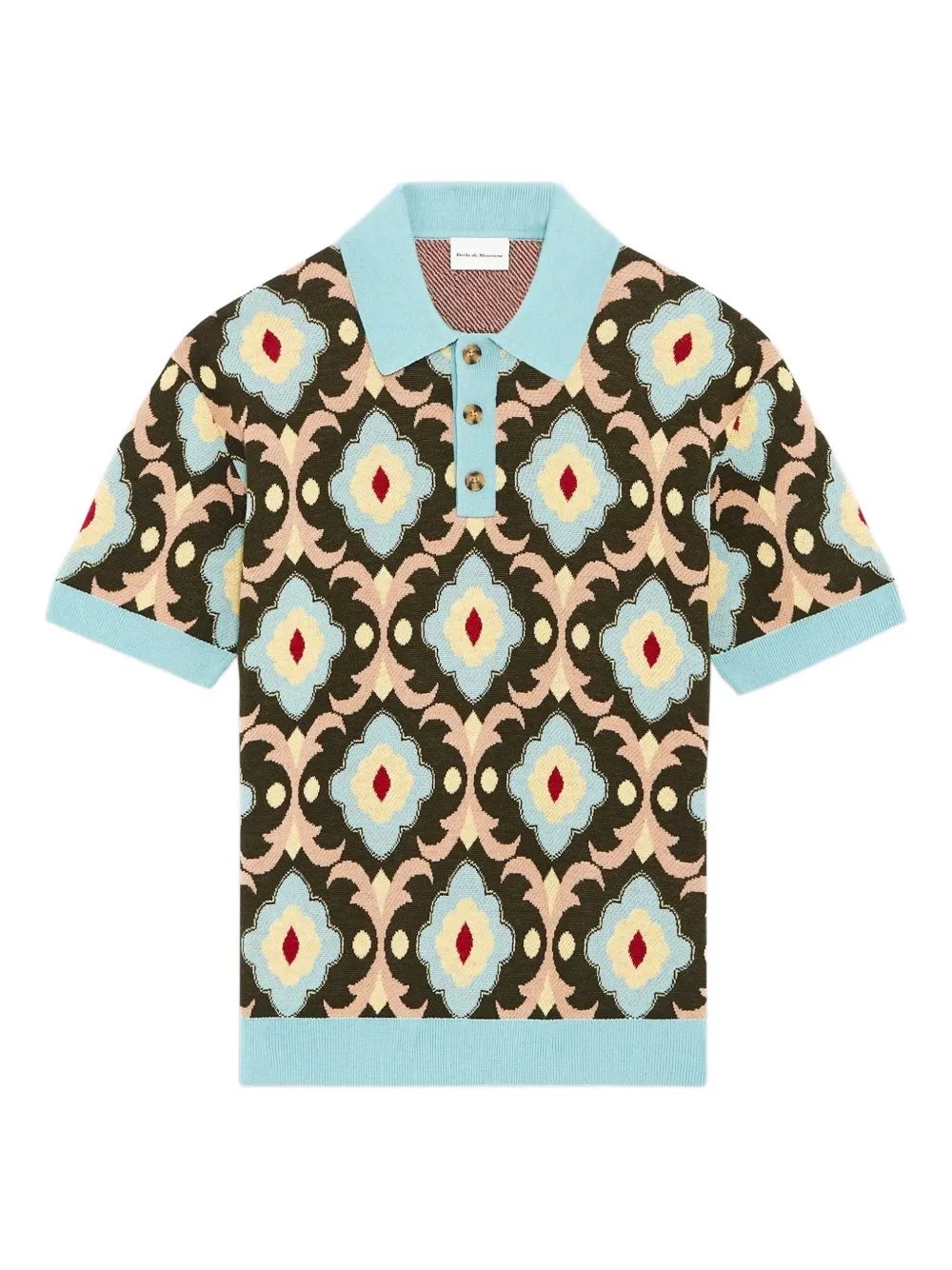 Drôle De Monsieur playera tipo polo con botones | verde | Image 1