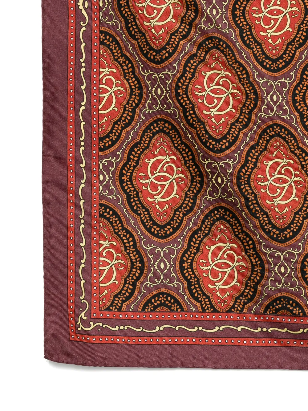Drôle De Monsieur geometric-pattern scarf - Rood