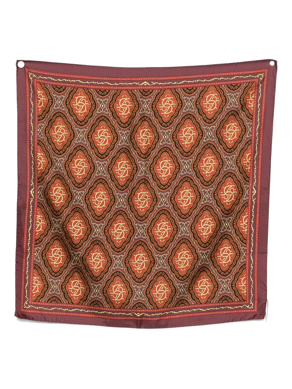 Drôle De Monsieur geometric-pattern scarf - Rosso