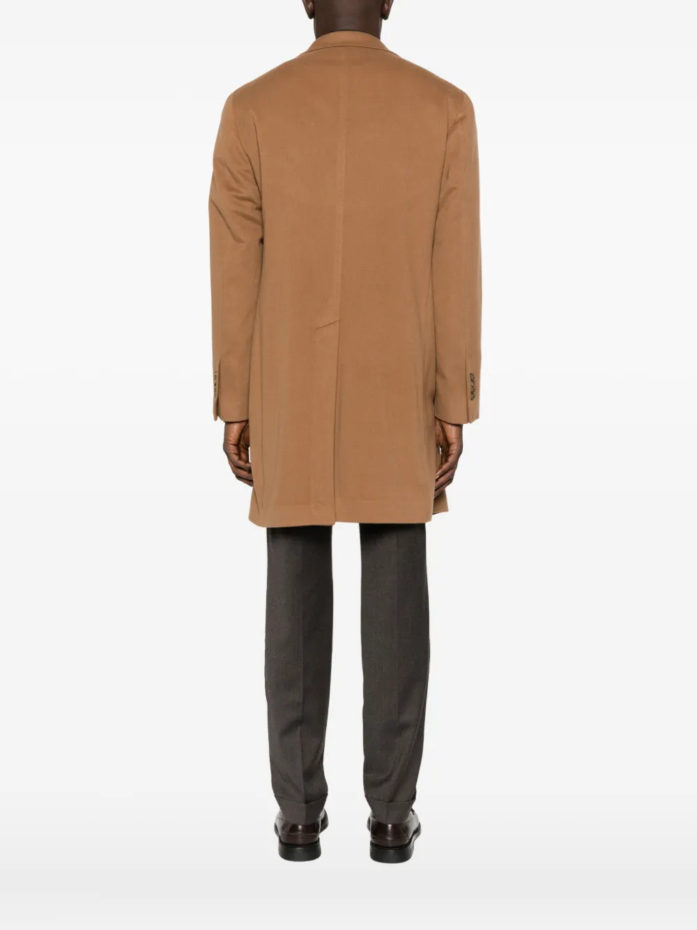 Tagliatore Single-breasted Coat In Brown