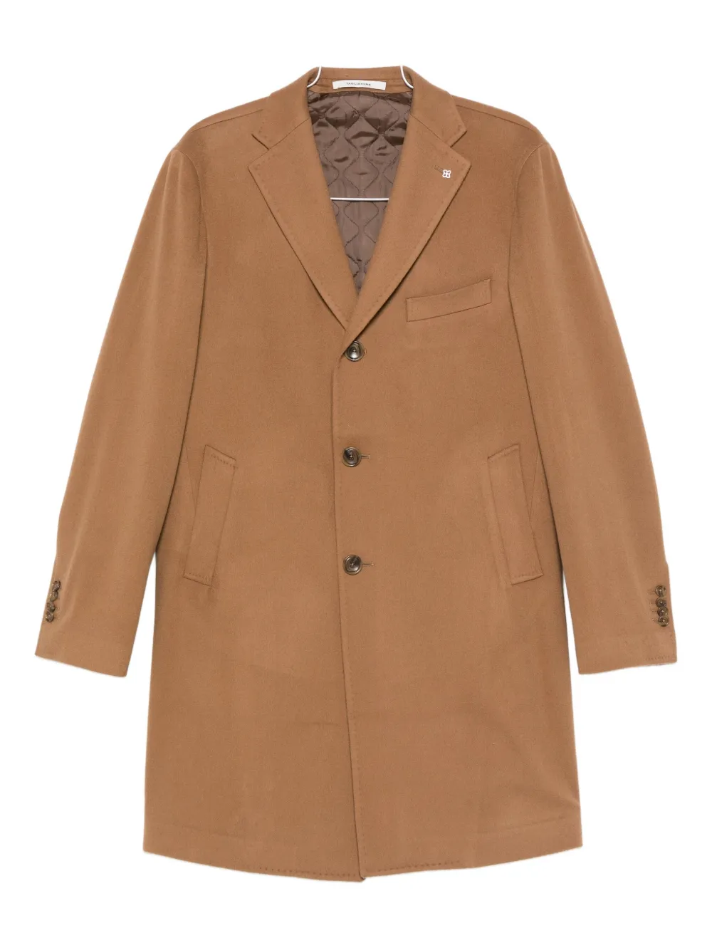 Tagliatore Single-breasted Coat In Brown