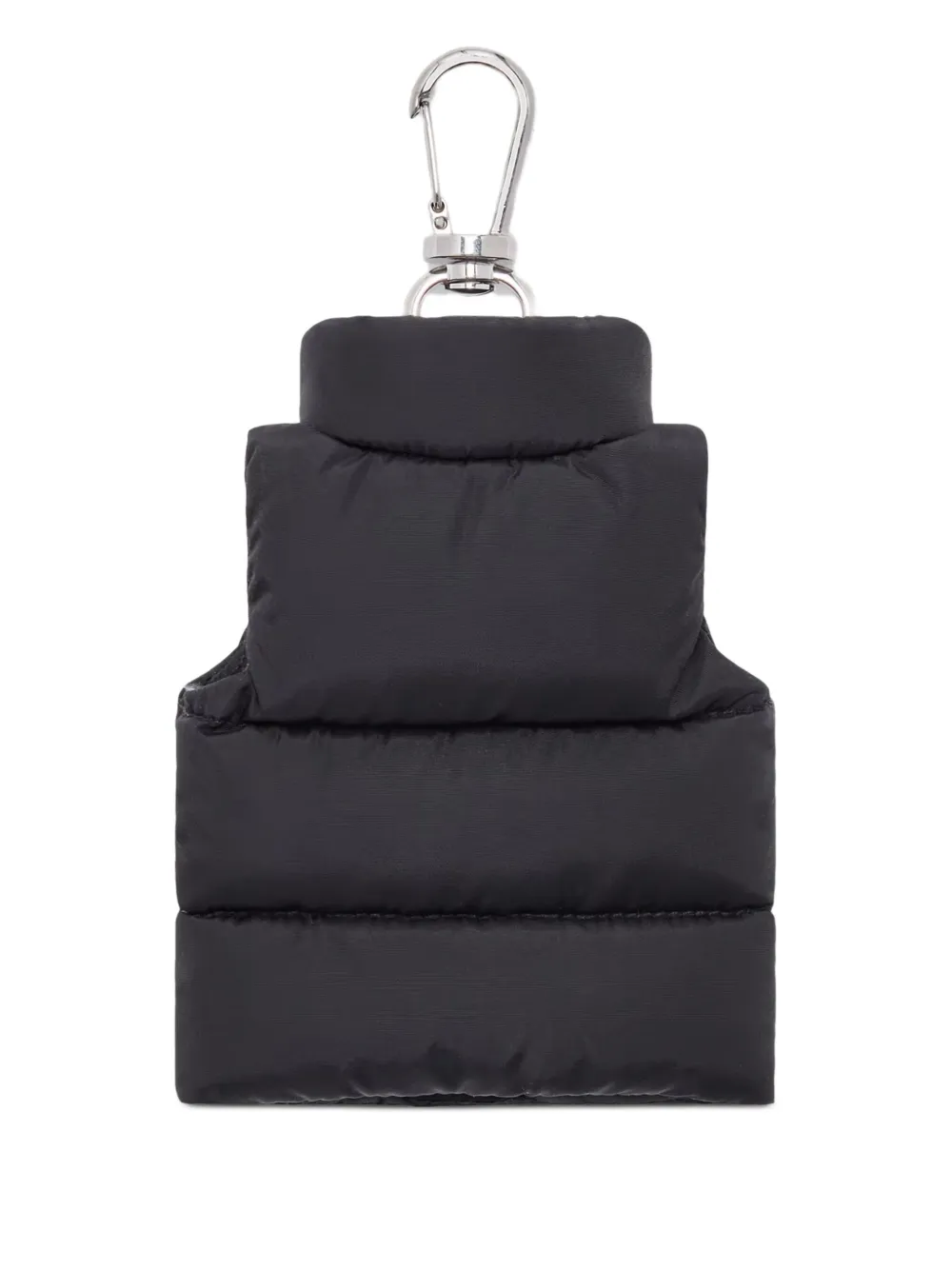 Moncler Gewatteerde sleutelhanger Zwart