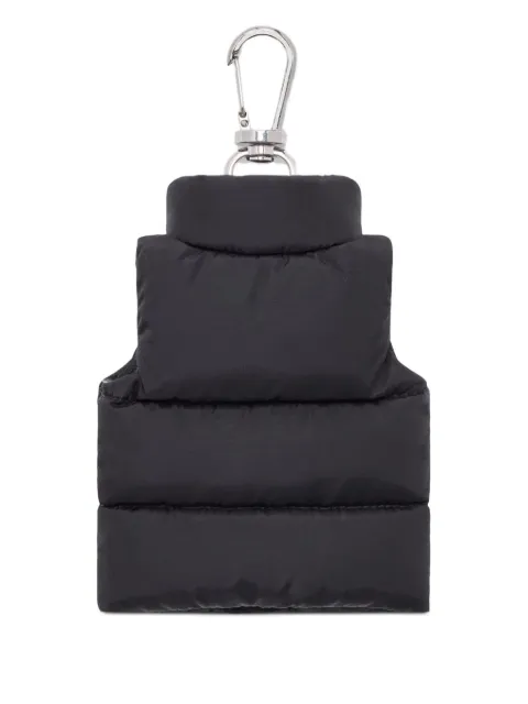 Moncler quilted vest keyring