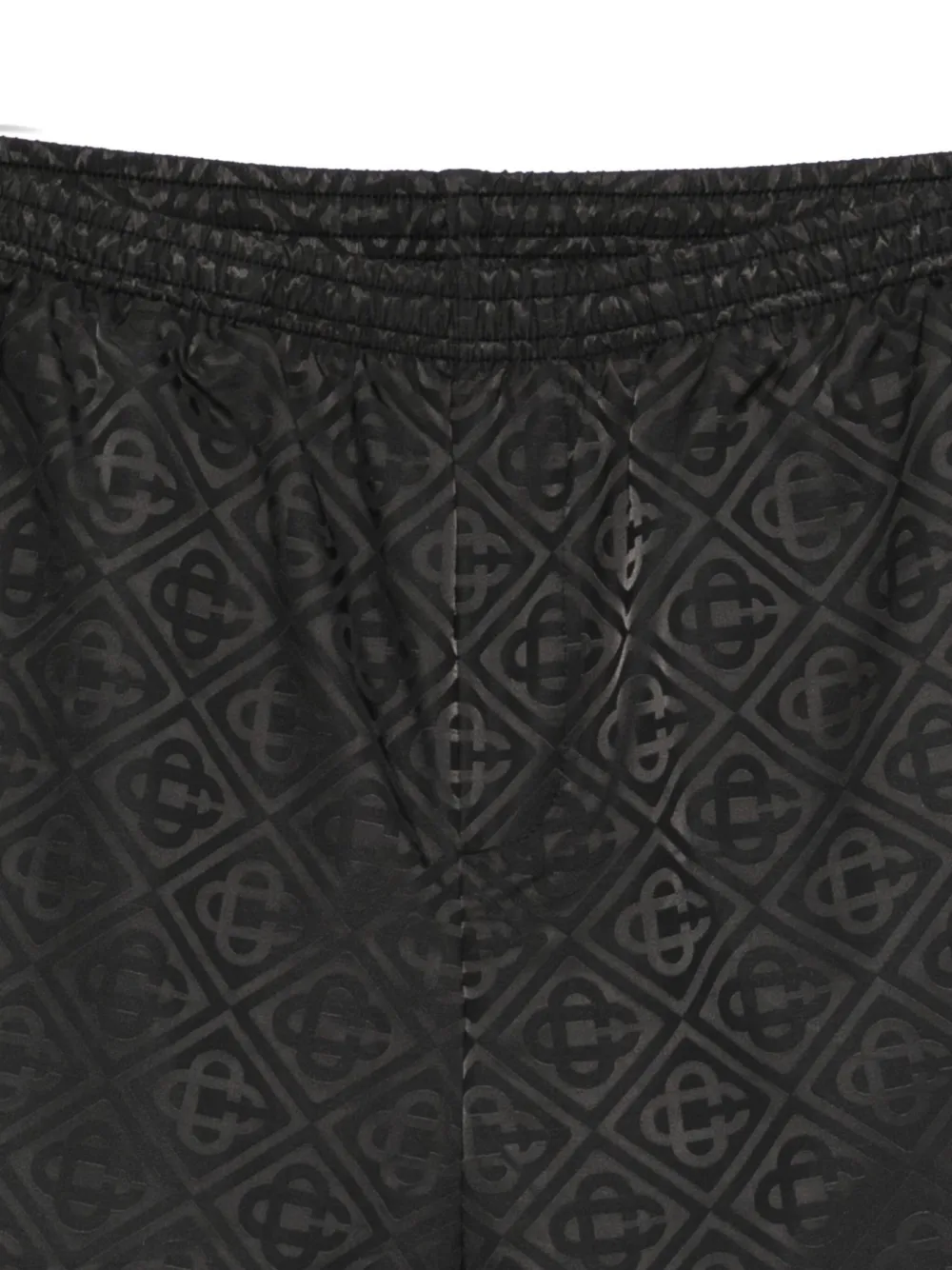 Casablanca Zwembroek met monogram Zwart