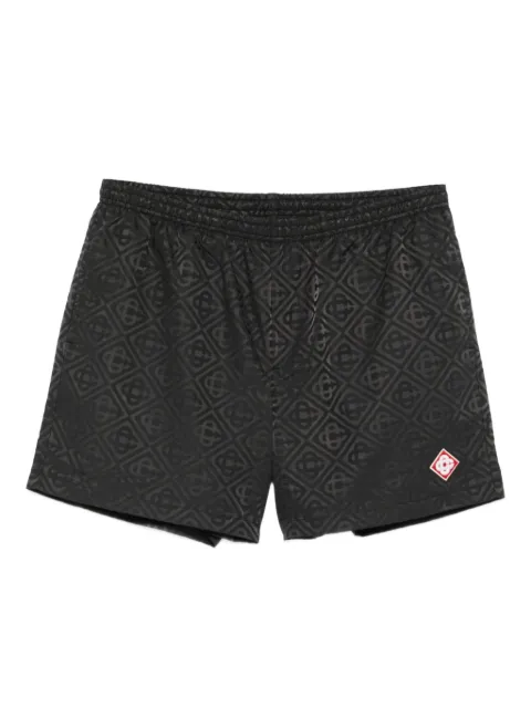 Casablanca monogram-pattern swim shorts