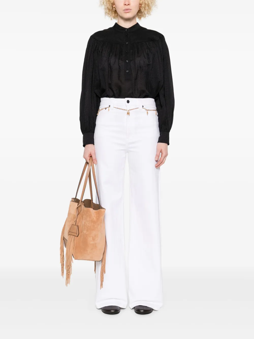 Chloé long-sleeve blouse - Zwart