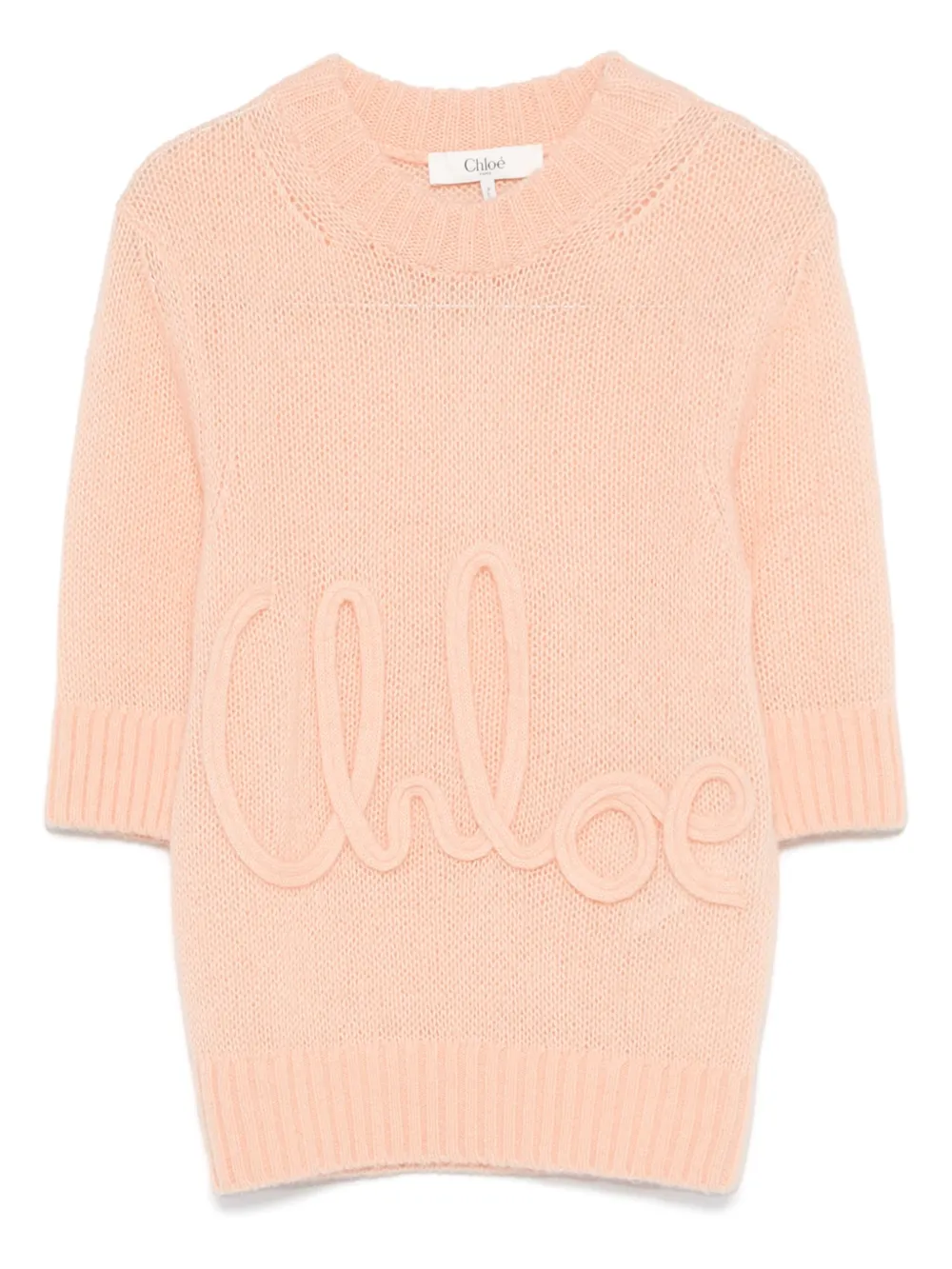 Chloé Trui met geborduurd logo Oranje