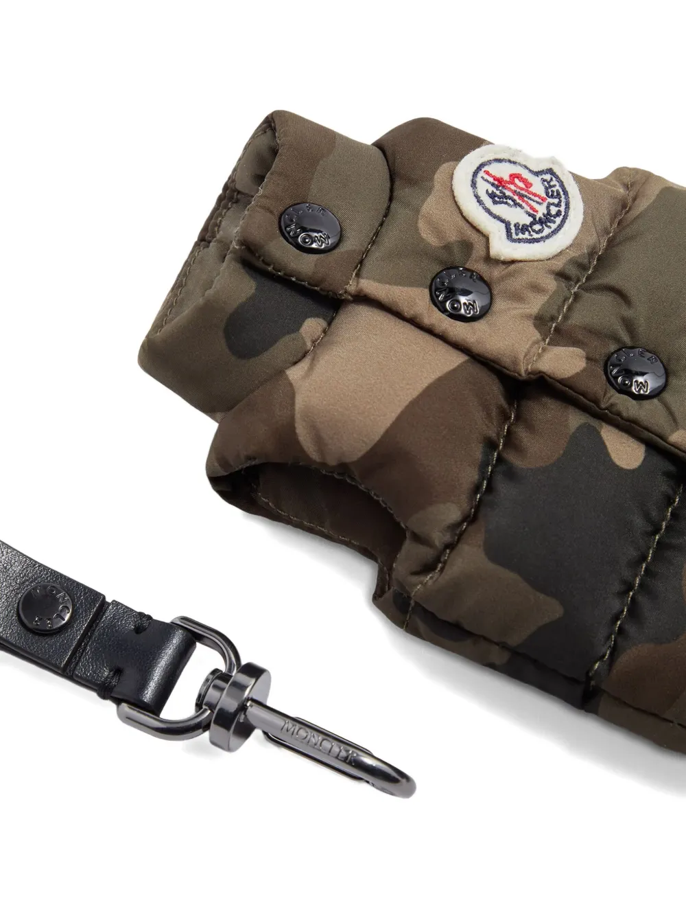 Moncler Sleutelhanger met camouflageprint Groen