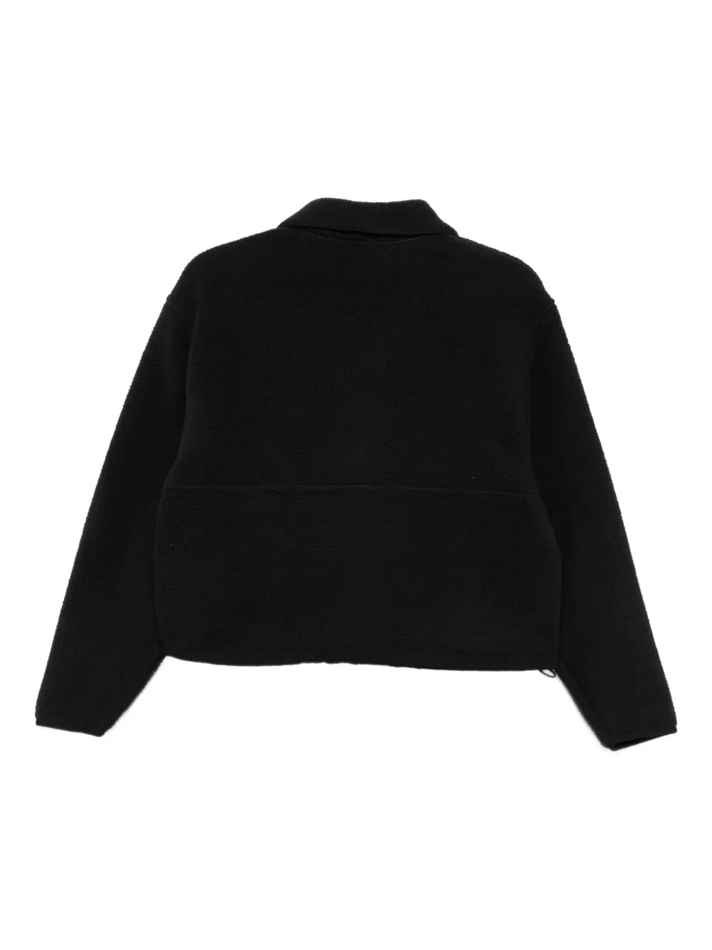 The North Face Zip-up Logo Sweatshirt In Black