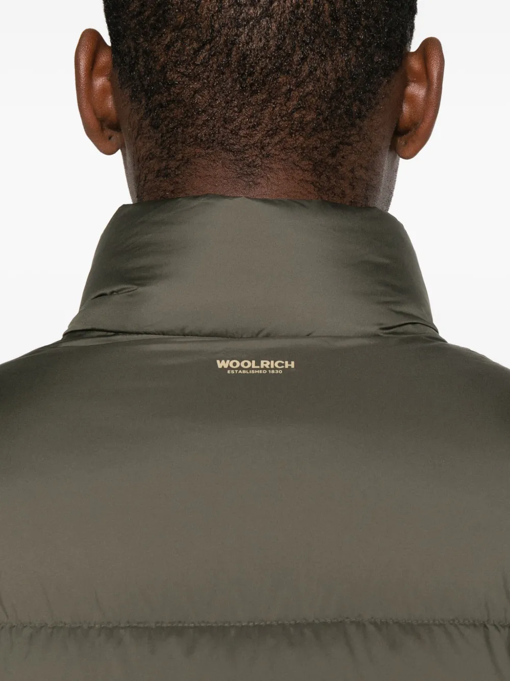 Woolrich Donsjack met rits Groen