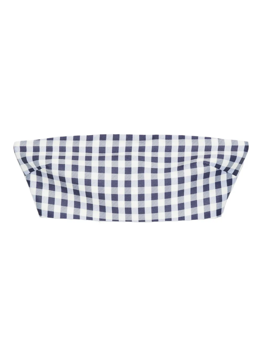 Self-Portrait gingham-check top | Blue | Image 1