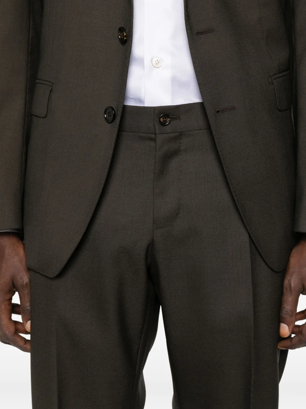 Dolce & Gabbana Single-breasted Wool Suit In Green