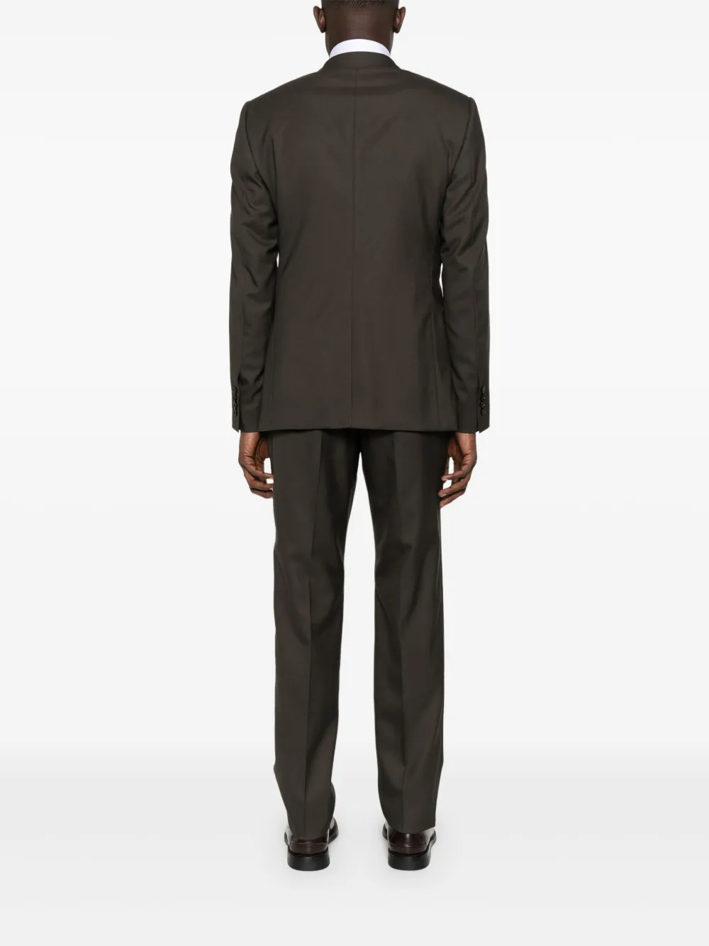 Dolce & Gabbana Single-breasted Wool Suit In Green