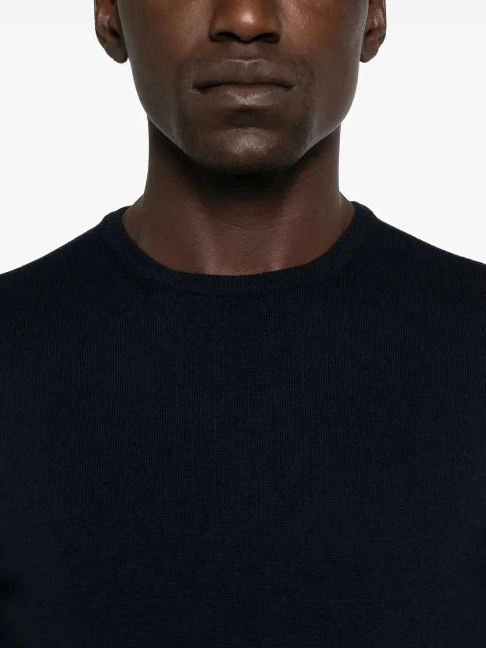 Tagliatore Crew-neck Long-sleeve T-shirt In Blue