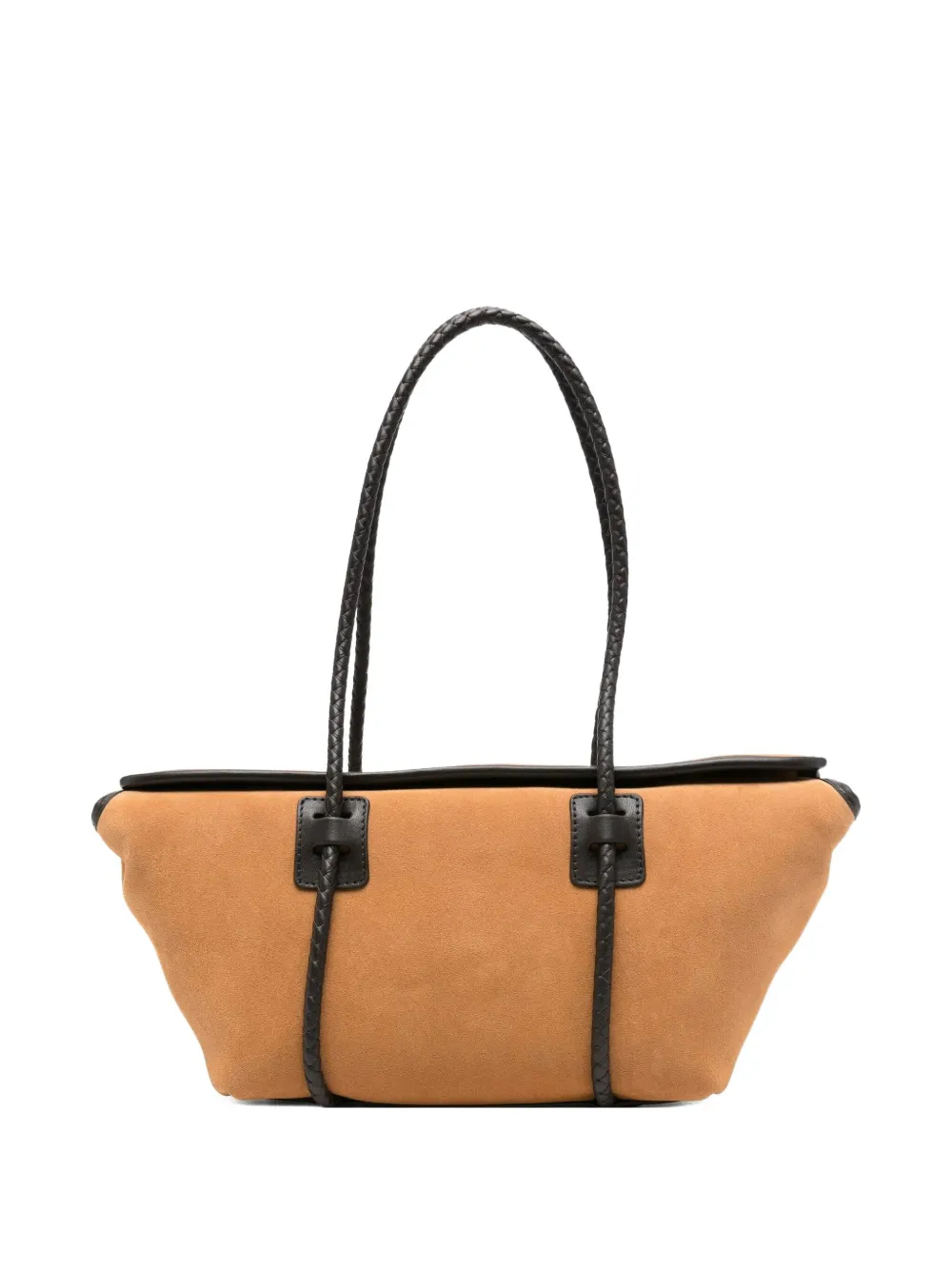 Hereu Forna Braided Handle Shoulder Bag In Brown