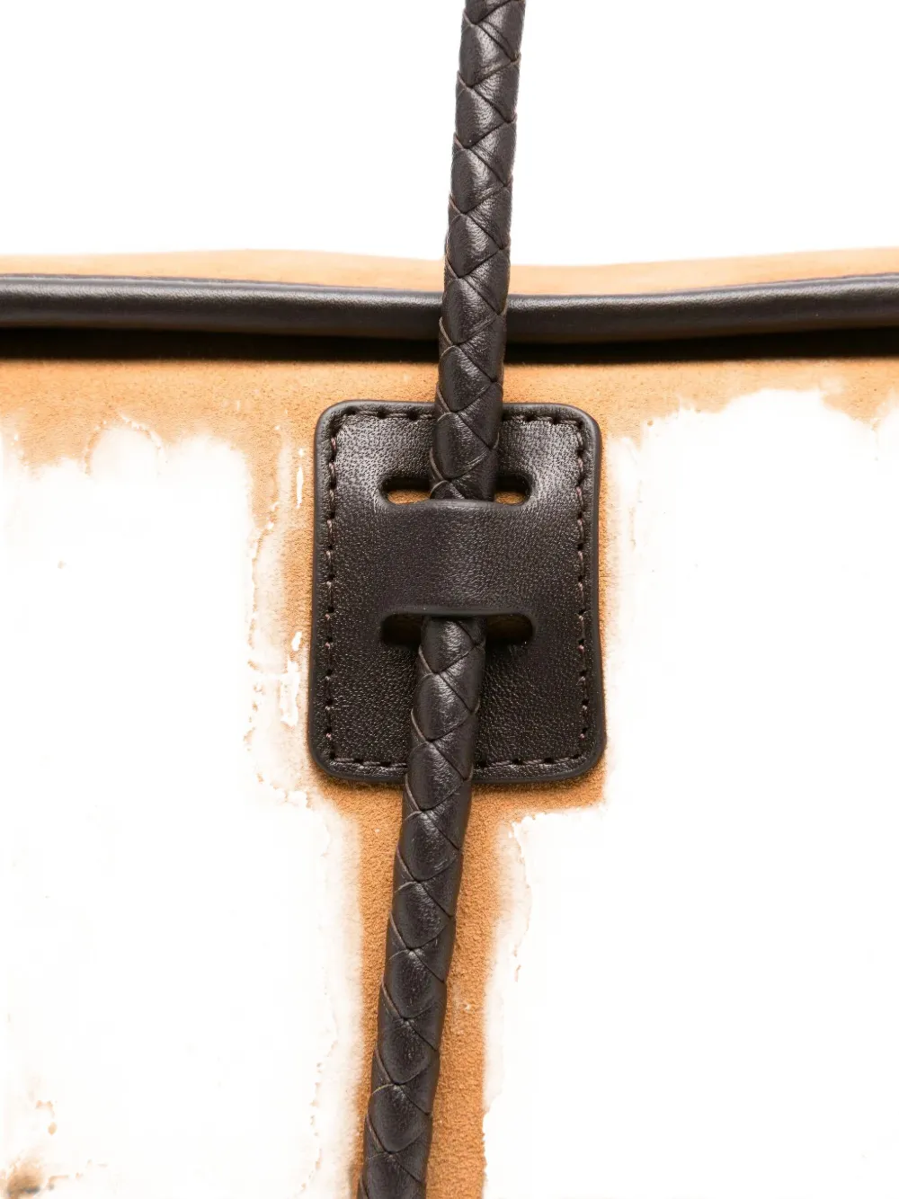Hereu Forna Braided Handle Shoulder Bag In Brown