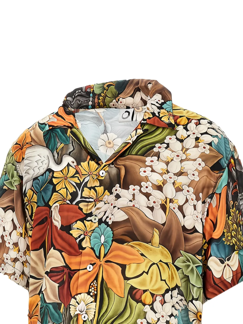 Endless Joy floral-print shirt - Geel