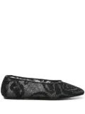 Magda Butrym square-toe ballet flats - Black