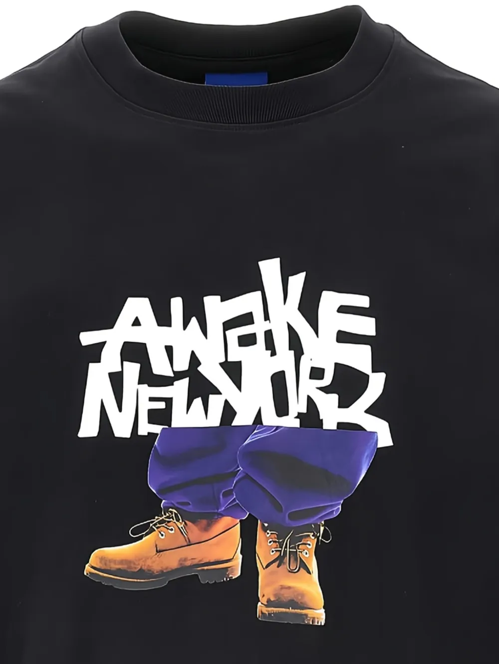 Awake NY graphic-print T-shirt - Zwart
