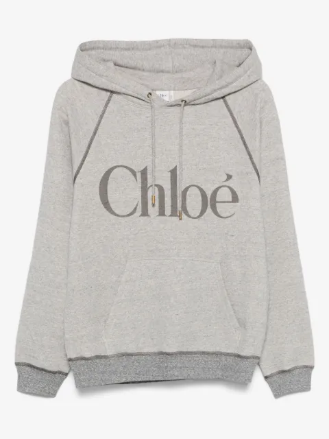 Chloé logo-print hoodie