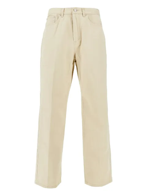 Obey cotton straight-leg trousers