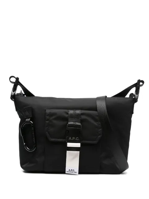 A.P.C. logo-print shoulder bag