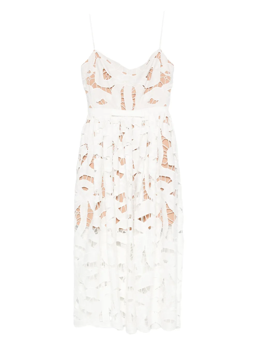 Self-Portrait floral lace dress Wit