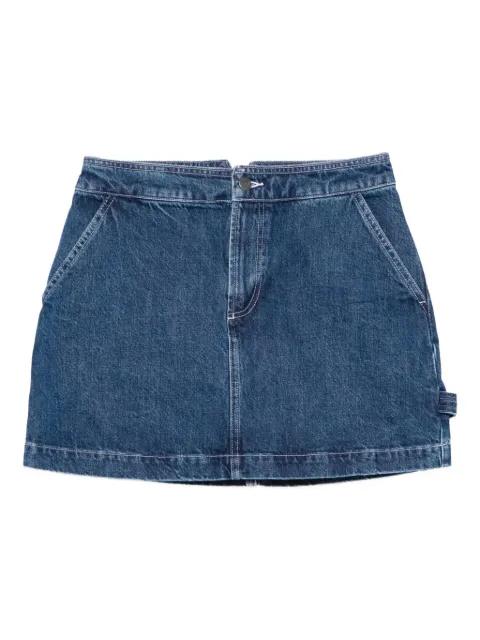 A.P.C. pocketed denim A-line skirt