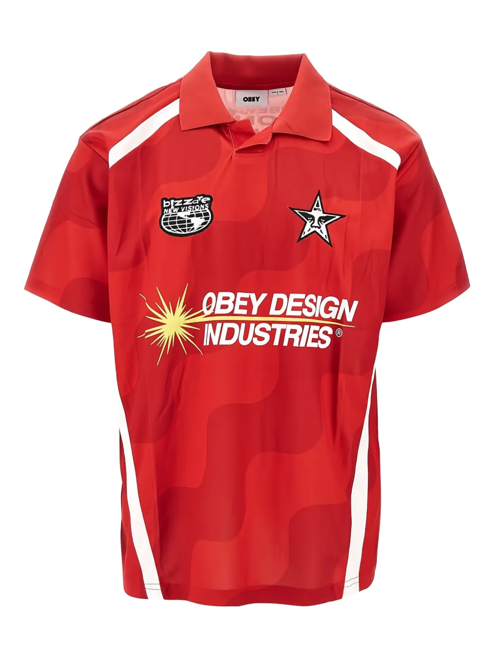 Obey short sleeve soccer jersey | Red | Image 1