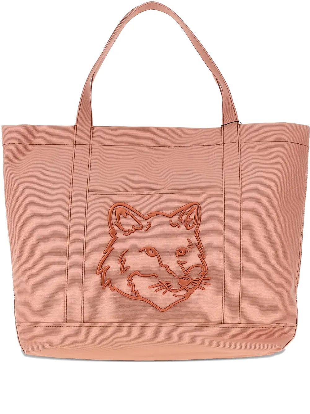 MAISON KITSUNÉ LARGE FOX HEAD TOTE BAG
