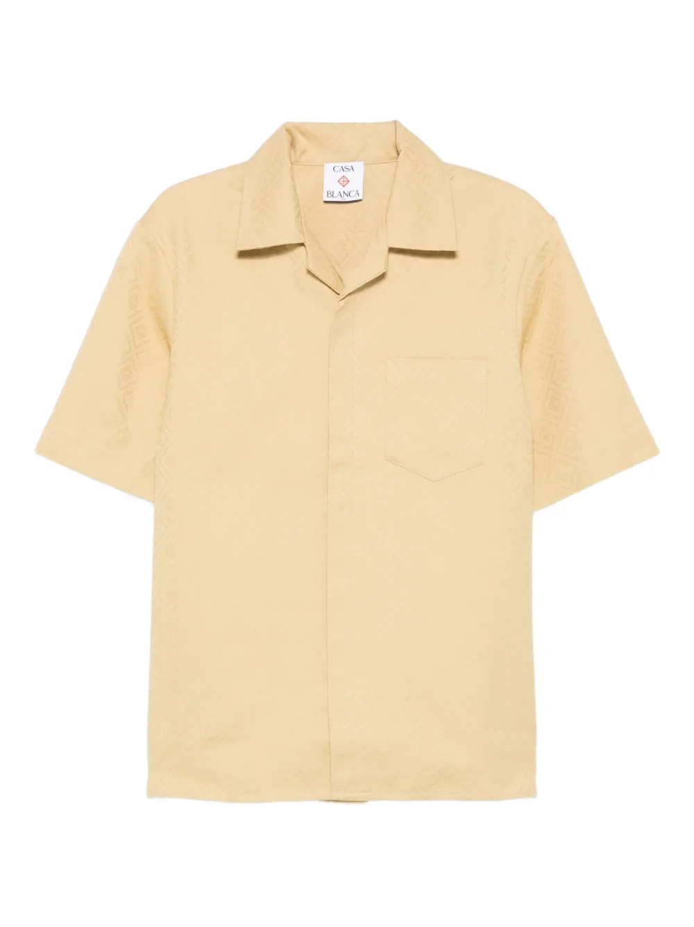 Casablanca Overhemd met monogram-print Beige